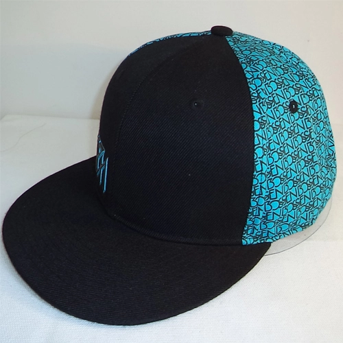 Printed Flat Bill Cap