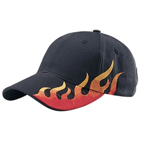 Flame Embroidery Cap