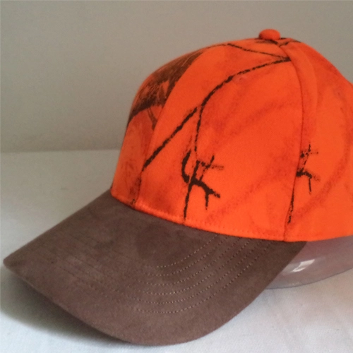 Hunter Orange Camo Caps