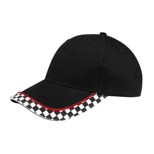 Promo Racing Flag Pattern Cotton Pro Style Cap